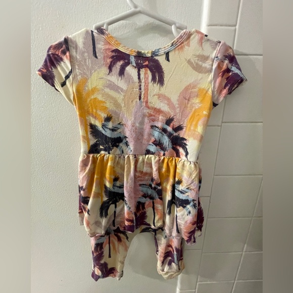 Ready Ser Romper Twirl 6-12M Colorful Palm Trees - Picture 2 of 3